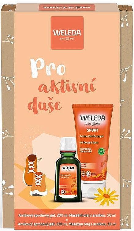 Körperpflegeset - Weleda Pro For Active Souls Set (Duschgel 200ml + Massageöl 50ml) — Bild N1