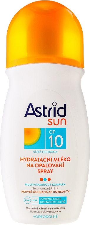 Feuchtigkeitsspendendes Sonnenschutzmilch-Spray SPF 10 - Astrid Sun Moisturizing Milk Spray SPF 10 — Bild N1