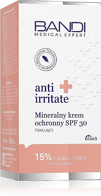 Sonnenschutzcreme für das Gesicht mit Mineralien SPF 30 - Bandi Medical Expert Anti Irritated Mineral Cream SPF30 — Bild N3