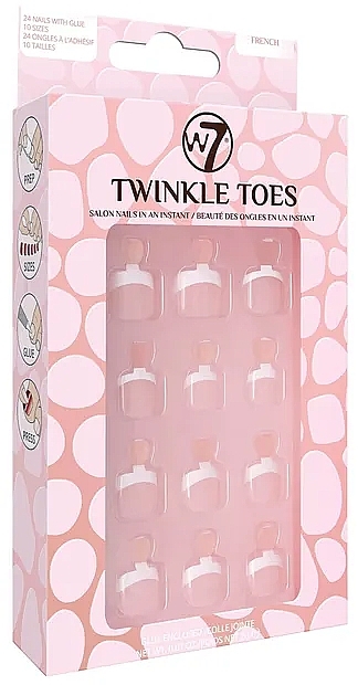 Falsche Nägel - W7 Twinkle Toes French Nails — Bild N1