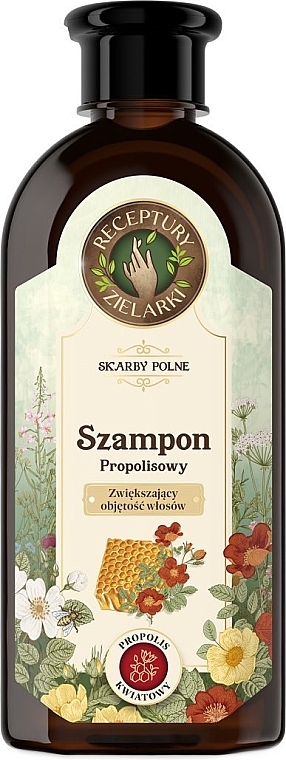 Haarshampoo für mehr Volumen mit Propolis und Blumen - Receptury Zielarki Skarby Polne — Bild N1