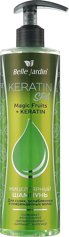 Mizellenshampoo für trockenes und strapaziertes Haar - Belle Jardin Keratin Spa Magic Fruits Shampoo — Bild N1