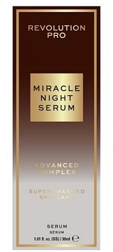 Nachtgesichtsserum - Revolution Pro Miracle Night Rescue Serum Advanced Complex  — Bild N3