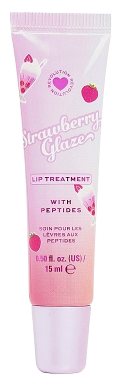 Lippenbalsam  - I Heart Revolution Strawberry Glaze With Peptides Lip Treatment — Bild N1