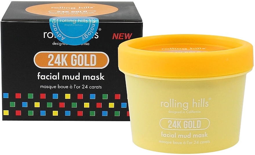Schlammmaske für das Gesicht 24 Karat Gold - Rolling Hills 24K Gold Facial Mud Mask — Bild N1