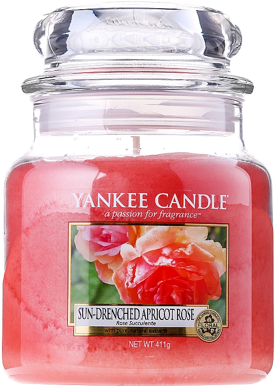Duftkerze im Glas Sun-Drenched Apricot Rose - Yankee Candle Sun-Drenched Apricot Rose Jar — Bild N2