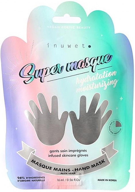 Feuchtigkeitsspendende Maskenhandschuhe für die Hände - Inuwet Moisturizing Hand Mask — Bild N1