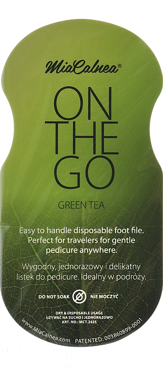 Einwegfeilen zur Fußpflege 10 St. Green Tea - MiaCalnea On The Go Green Tea — Bild N2