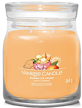 Duftkerze im Glas Mango Ice Cream mit 2 Dochten - Yankee Candle Singnature — Bild N1