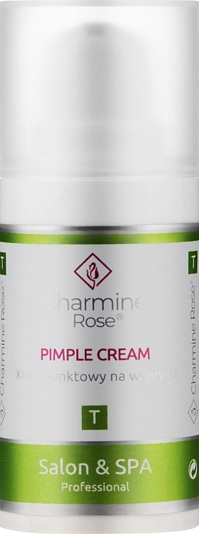 Feuchtigkeitsspendende und ausgleichende Gesichtscreme gegen Reizungen für zu Akne neigende Haut - Charmine Rose Pimple Cream — Bild N1
