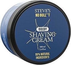 Rasiercreme - Steve's No Bull***t Woody Shaving Cream — Bild N1