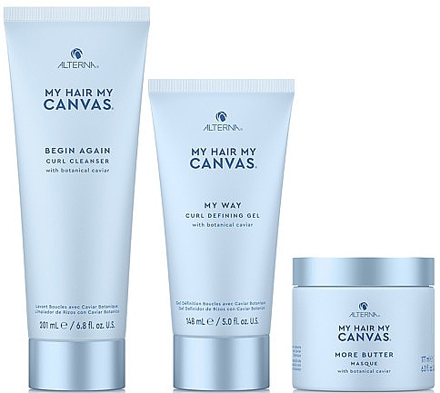 Set - Alterna My Hair My Canvas Begin Again Starter Kit (cleanser/201ml + gel/148ml + masque/177ml) — Bild N1