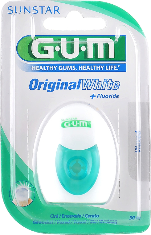 Zahnseide mit Fluorid - G.U.M Original White Floss — Bild N1