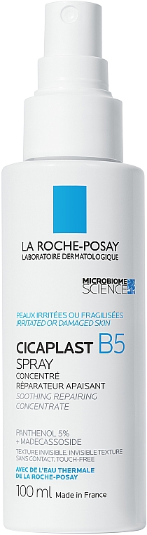 Beruhigendes Repair-Spray-Konzentrat für gereizte Haut im Gesicht und am Körper von Erwachsenen und Kindern - La Roche-Posay Cicaplast B5 Spray — Bild N1