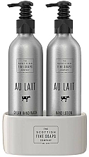 Düfte, Parfümerie und Kosmetik Handpflegeset - Scottish Fine Soaps Au Lait Hand Set Aluminium Bottle (Flüssigseife 250ml + Handlotion 250ml)