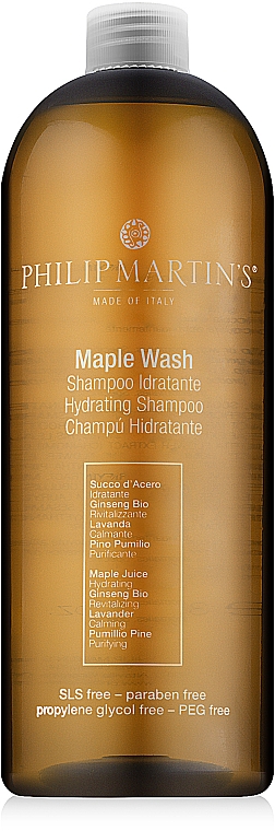 Feuchtigkeitsspendendes Shampoo für trockenes Haar - Philip Martin's Maple Wash Hydrating Shampoo — Bild N4
