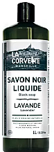 Düfte, Parfümerie und Kosmetik Schwarze Flüssigseife Leinöl und Lavendel - La Corvette Liquid Soap