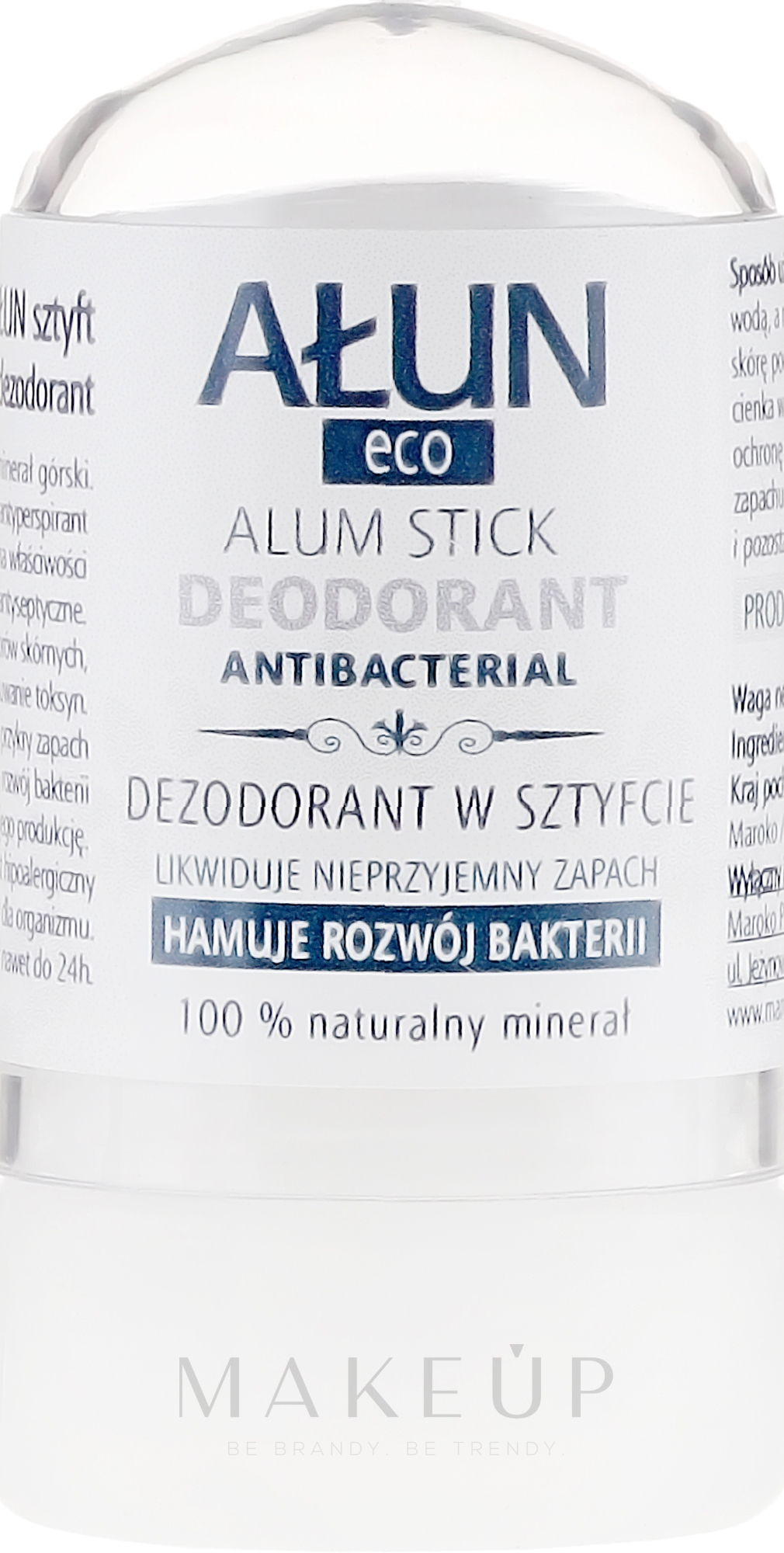 100% Natürlicher antibakterieller Deostick Alaunstein - Beaute Marrakech Alun Deo Stick — Bild 55 g