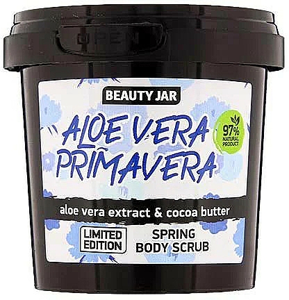 Körperpeeling mit Aloe Vera-Extrakt und Kakaobutter - Beauty Jar Aloe Vera Primavera Spring Body Scrub — Bild N1