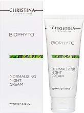 Normalisierende Nachtcreme für beschädigte und raue Haut - Christina Bio Phyto Normalizing Night Cream — Foto N2
