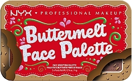 Make-up Palette für das Gesicht - NYX Professional Makeup Buttermelt Face Palette — Bild N3