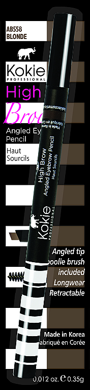 Augenbrauenstift - Kokie Professional High Brow Angeled Brow Pencil — Bild N4