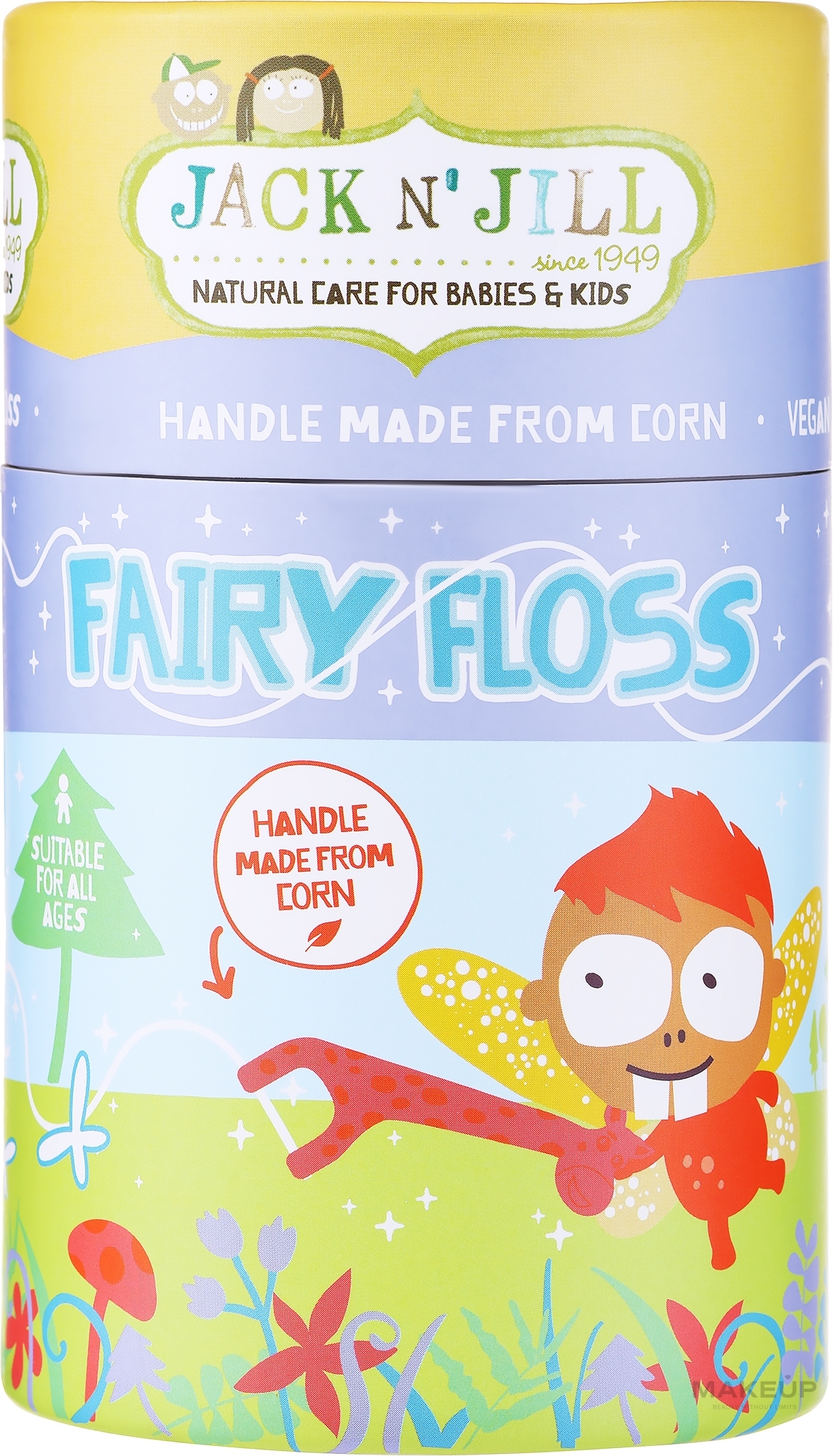 Kinderzahnseide Erdbeere - Jack N' Jill Kids Fairy Floss Strawbery Flavour — Bild 30 St.