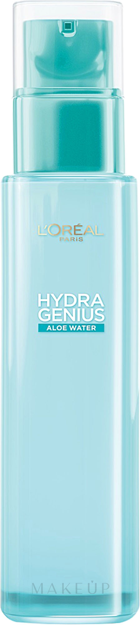 Feuchtigkeitsspendendes Aloe-Wasser für normale bis trockene Haut - L'Oreal Paris Hydra Genius Aloe Water — Bild 70 ml