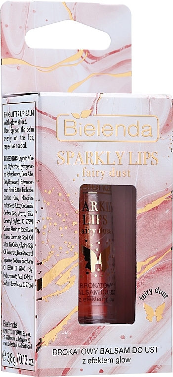 Feuchtigkeitsspendender Lippenbalsam mit Glow-Effekt - Bielenda Sparkly Lips Fairy Dust — Bild N1