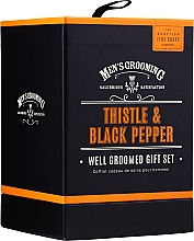 Düfte, Parfümerie und Kosmetik Scottish Fine Soaps Men’s Grooming Thistle & Black Pepper - Duftset (Eau de Toilette 50ml + Haar-und Körperwäsche 75ml + After Shave Balsam 75ml)