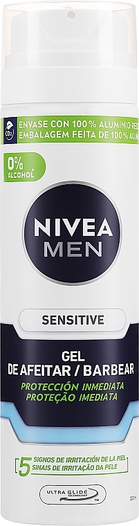 Rasiergel mit kühlendem Effekt - NIVEA MEN Sensitive Cool Barber Shaving Gel — Foto N1
