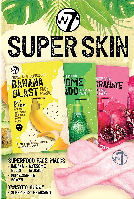 Gesichtspflegeset - W7 Super Skin Gift Set  — Bild N1
