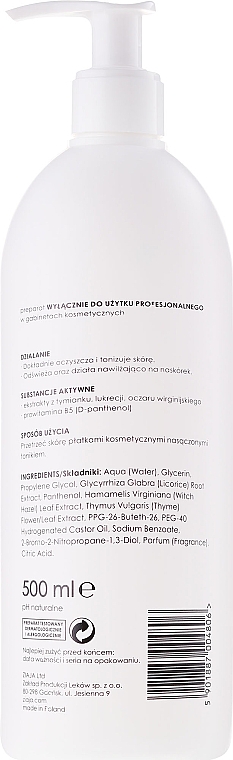 Erfrischendes Gesichtstonikum für alle Hauttypen mit Thymianextrakt - Ziaja Pro Refreshing Tonic — Bild N2