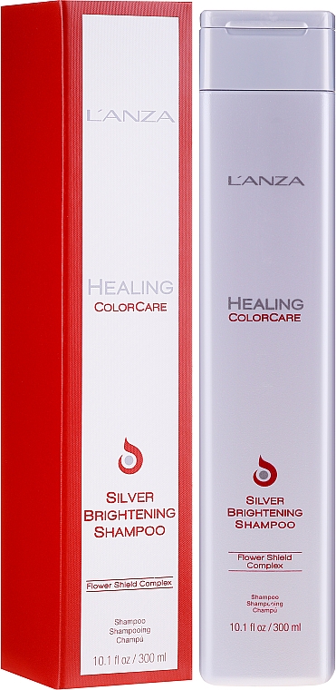 Shampoo gegen Gelbstich für silbernes, graues und blondes Haar - L'Anza Healing ColorCare Silver Brightening Shampoo — Bild N1