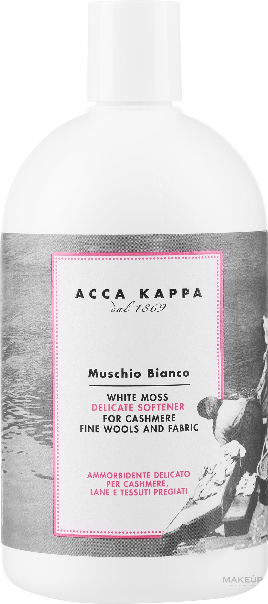 Weichspüler für delikate Stoffe - Acca Kappa White Moss Delicate Softener — Bild 500 ml