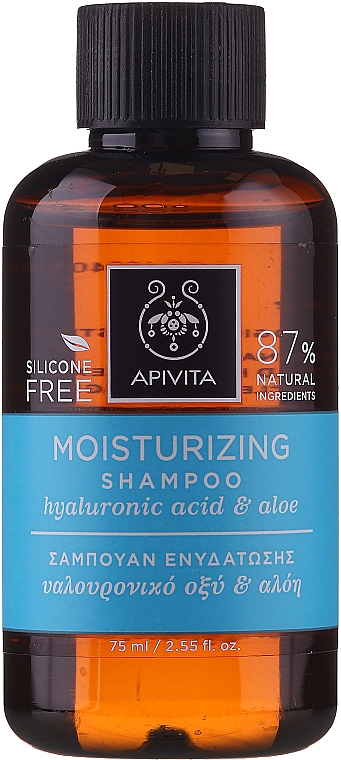 Feuchtigkeitsspendendes Shampoo mit Hyaluronsäure und Aloe - Apivita Moisturizing Shampoo With Hyaluronic Acid & Aloe — Foto N3