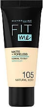 Düfte, Parfümerie und Kosmetik Mattierende Foundation zur Porenverfeinerung - Maybelline Fit Me Matte Poreless Foundation