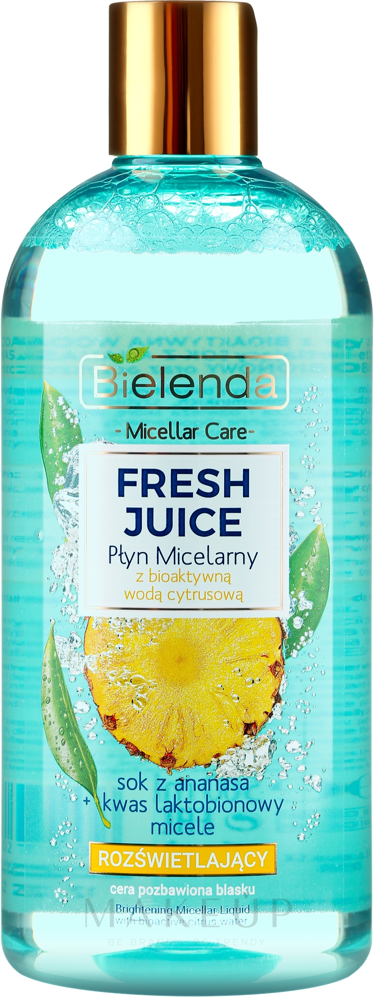 Mizellenwasser mit Ananassaft - Bielenda Fresh Juice Micellar Water Pineapple — Bild 500 ml