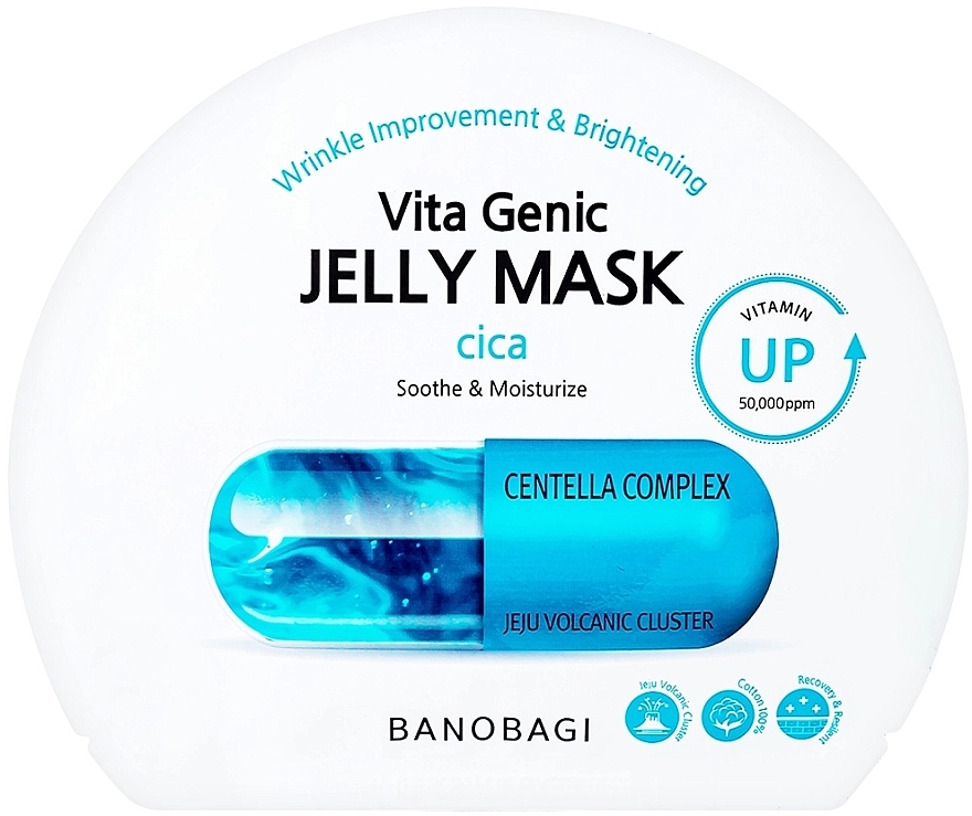 Beruhigende Tuchmaske mit Centella - BanoBagi Vita Genic Jelly Mask Cica — Bild N1