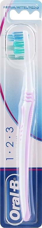 Zahnbürste 35 mittel lila - Oral-B 1-2-3 Classic Care 35 Medium — Bild N1