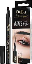 Düfte, Parfümerie und Kosmetik Augenbrauenmarker - Delia Cosmetics Eyebrow Triple Pen