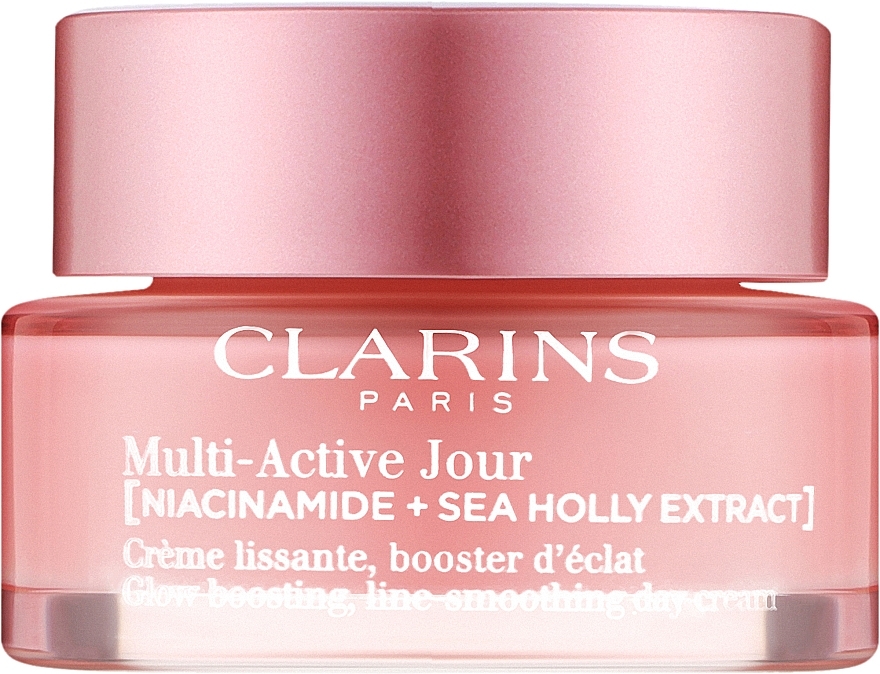 Tagescreme für trockene Haut - Clarins Multi-Active Jour Niacinamide+Sea Holly Extract Glow Boosting Line-Smoothing Day Cream  — Bild N1