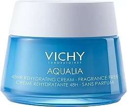 Feuchtigkeitsspendende Creme ohne Duft - Vichy Aqualia Thermal 48H Rehydrating Cream Fragrance Free — Bild N1