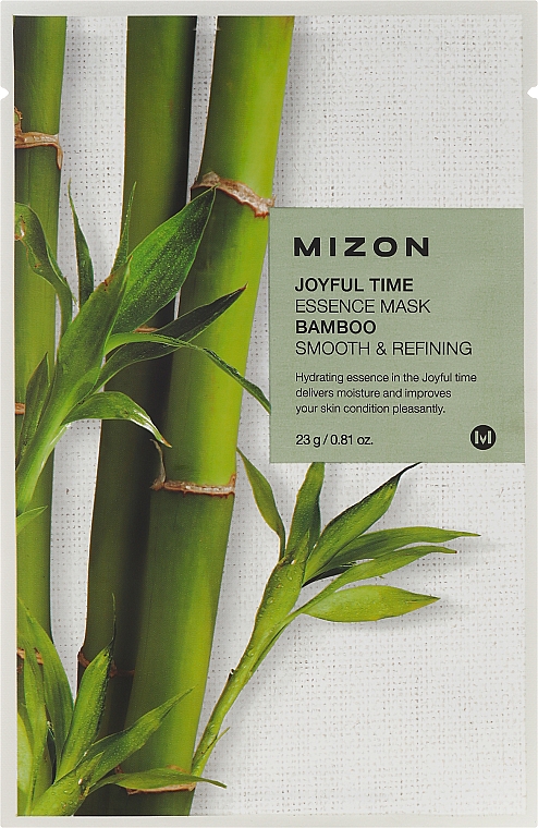 Tuchmaske mit Bambusextrakt - Mizon Joyful Time Essence Mask Bamboo