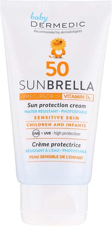 Sonnenschutzcreme für Kinder mit Bisabolol SPF 50+ - Dermedic Sunbrella Baby Sun Protection Cream SPF 50+ — Bild N2