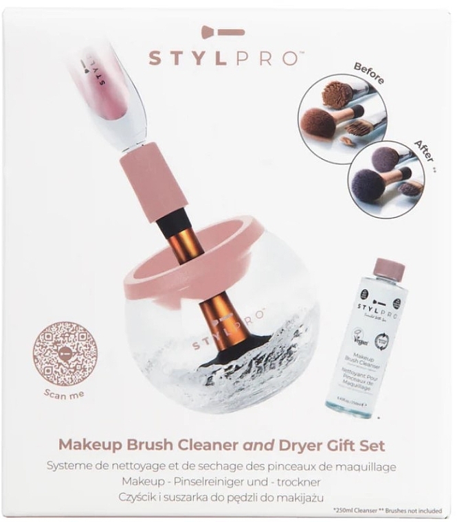 Bürstenreinigungsset - Stylideas Stylpro Makeup Brush Cleaner and Dryer Gift Set  — Bild N1