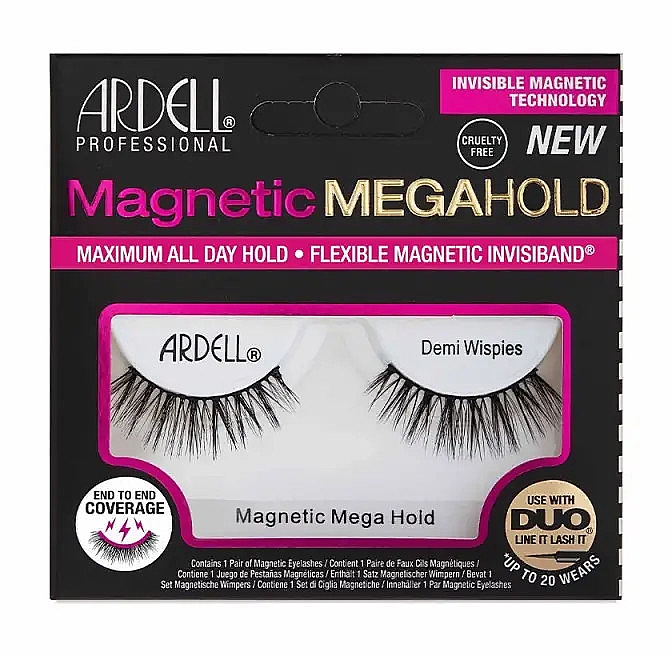 Magnetische falsche Wimpern - Ardell False Eyelashes Magnetic Megahold Demi Wispies — Bild N1