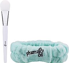 Gesichtspflegeset - Pharma Oil Ticket To Glow Gift Set ( Peel-off Alginatmaske für das Gesicht 20g + Weiches Haarband 1 St. + Masken-Applikator aus Silikon 1 St.) — Bild N4