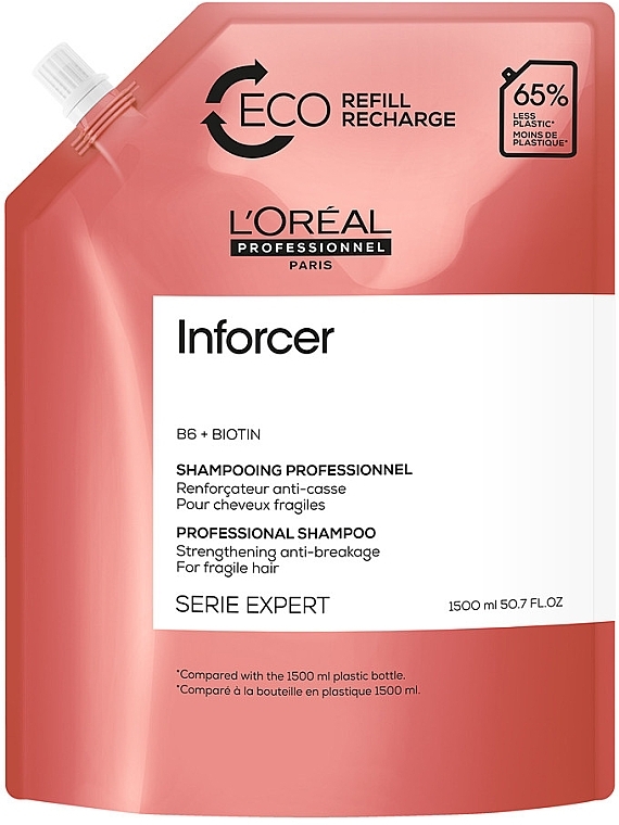 Stärkendes Shampoo gegen Haarbruch - L'Oreal Professionnel Serie Expert Inforcer Strengthening Anti-Breakage Shampoo Eco Refill (Refill) — Bild N1