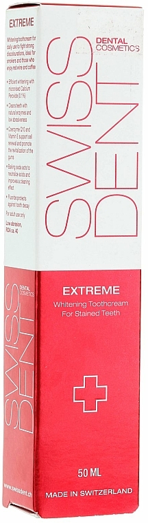 Aufhellende Zahnpasta für verfärbte Zähne Extreme - SWISSDENT Extreme Whitening Toothcream for Stained Teeth — Bild N4